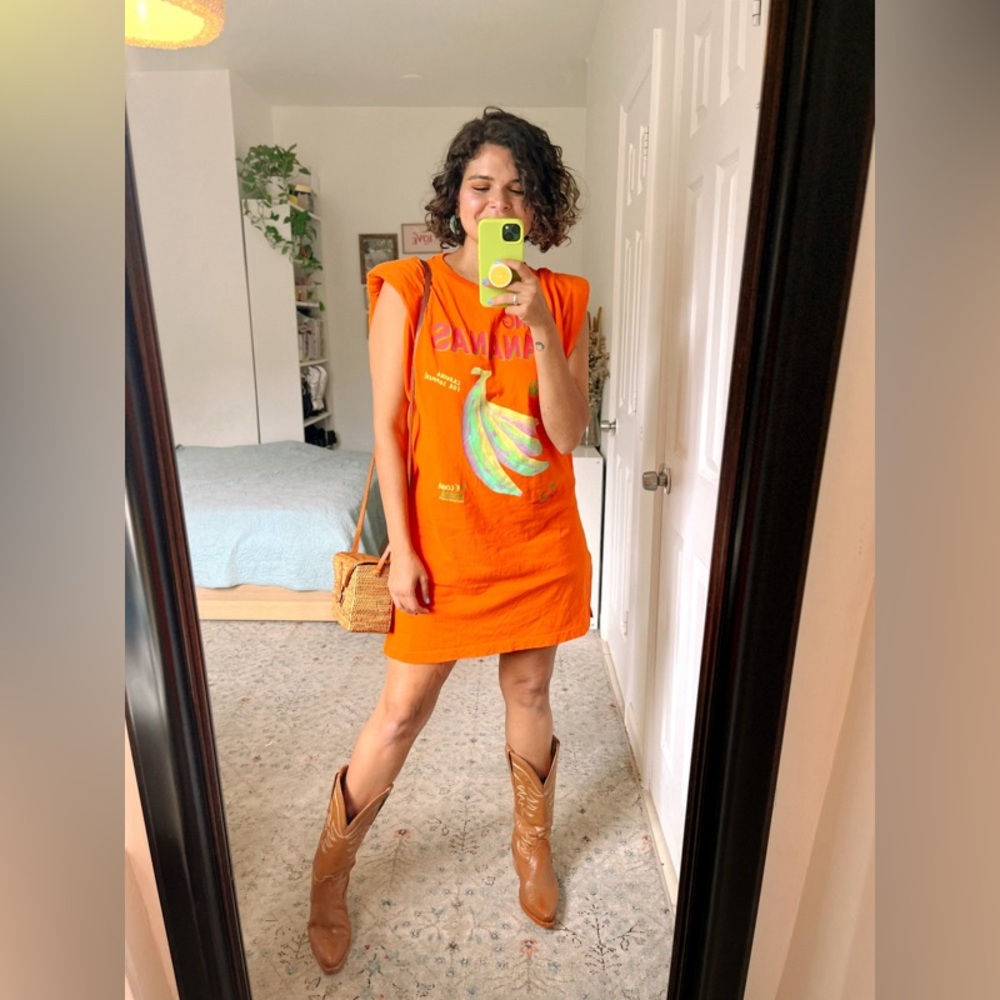 Farm Rio Going Bananas T-Shirt Dress size S